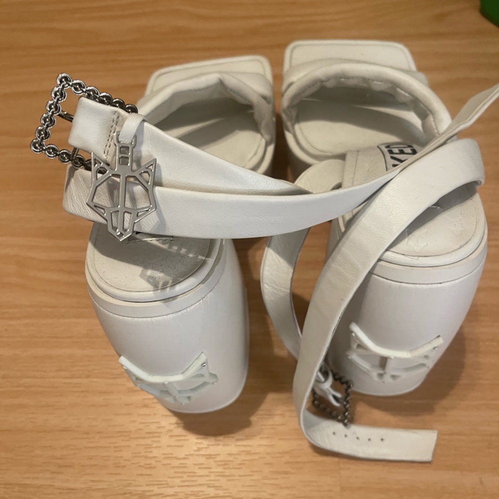 White Naked Wolfe Heels - Picture 1 of 3